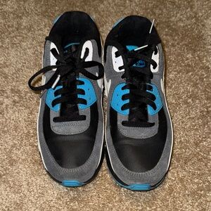 Nike Black and Blue Sneakers